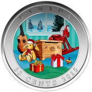 Canada 50 Cents Holiday Toy Box 2015 Specimen KM# 1954 CANADA 50 CENTS 2015 coin reverse Canada 50 Cents Holiday Toy Box 2015 Specimen KM# 1954 CANADA 50 CENTS 2015 coin reverse