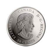 Canada 50 Cents NHL On-Ice - Vancouver Canucks 2009 KM# 936 ELIZABETH II CANADA D ∙ G ∙ REGINA 50 CENTS coin obverse Canada 50 Cents NHL On-Ice - Vancouver Canucks 2009 KM# 936 ELIZABETH II CANADA D ∙ G ∙ REGINA 50 CENTS coin obverse