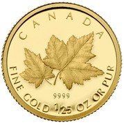 Canada 50 Cents Red Maple 2009 Proof KM# 888 CANADA 9999 FINE GOLD 1 OZ OR PUR coin reverse Canada 50 Cents Red Maple 2009 Proof KM# 888 CANADA 9999 FINE GOLD 1 OZ OR PUR coin reverse