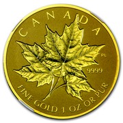 Canada 50 Dollars Maple Leaf 2014 Proof KM# 1600 CANADA PL 9999 FINE GOLD 1 OZ OR PUR coin reverse Canada 50 Dollars Maple Leaf 2014 Proof KM# 1600 CANADA PL 9999 FINE GOLD 1 OZ OR PUR coin reverse