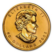 Canada 50 Dollars Vancouver Olympics 2008 P KM# 1042 ELIZABETH II 50 DOLLARS 2008 coin obverse