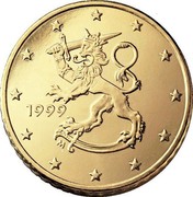 Finland 50 Euro Cent 1st map 1999 M Proof KM# 103 coin obverse Finland 50 Euro Cent 1st map 1999 M Proof KM# 103 coin obverse