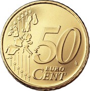 Finland 50 Euro Cent 1st map 1999 M Proof KM# 103 50 EURO CENT LL coin reverse Finland 50 Euro Cent 1st map 1999 M Proof KM# 103 50 EURO CENT LL coin reverse