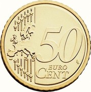 Slovakia 50 Euro Cent Bratislava Castle 2009 Proof KM# 100 50 EURO CENT coin reverse Slovakia 50 Euro Cent Bratislava Castle 2009 Proof KM# 100 50 EURO CENT coin reverse