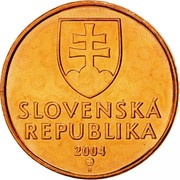 Slovakia 50 Halierov Magnetic 2004 Proof KM# 35 SLOVENSKÁ REPUBLIKA 1996 coin obverse Slovakia 50 Halierov Magnetic 2004 Proof KM# 35 SLOVENSKÁ REPUBLIKA 1996 coin obverse