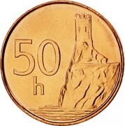 Slovakia 50 Halierov Magnetic 2004 Proof KM# 35 50 H Z coin reverse Slovakia 50 Halierov Magnetic 2004 Proof KM# 35 50 H Z coin reverse