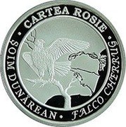 Moldova 50 Lei Saker falcon 2018 Proof CARTEA ROȘIE ȘOIM DUNĂREAN FALCO CHERRUG coin reverse Moldova 50 Lei Saker falcon 2018 Proof CARTEA ROȘIE ȘOIM DUNĂREAN FALCO CHERRUG coin reverse