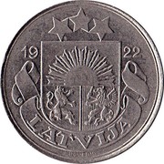 Latvia 50 Santimu 1922 KM# 6 First Republic (1918-1939) 19 22 LATVIJA coin obverse Latvia 50 Santimu 1922 KM# 6 First Republic (1918-1939) 19 22 LATVIJA coin obverse