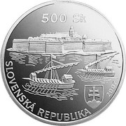 Slovakia 500 Korun Komarno Fortress 2007 KM# 86 SLOVENSKÁ REPUBLIKA coin obverse Slovakia 500 Korun Komarno Fortress 2007 KM# 86 SLOVENSKÁ REPUBLIKA coin obverse