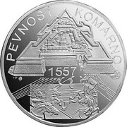 Slovakia 500 Korun Komarno Fortress 2007 KM# 86 PEVNOST - KOMÁRNO coin reverse Slovakia 500 Korun Komarno Fortress 2007 KM# 86 PEVNOST - KOMÁRNO coin reverse