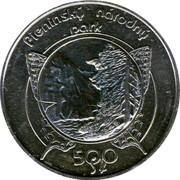 Slovakia 500 Korun Pieniny National Park 1997 KM# 39 PIENINSKÝ NÁRODNÝ PARK 500 SK coin reverse Slovakia 500 Korun Pieniny National Park 1997 KM# 39 PIENINSKÝ NÁRODNÝ PARK 500 SK coin reverse