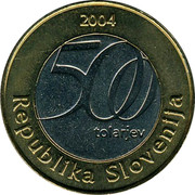 Slovenia 500 Tolarjev Jurij Vega 2004 KM# 57 2004 500 TOLARJEV REPUBLKA SLOVENIJA coin obverse Slovenia 500 Tolarjev Jurij Vega 2004 KM# 57 2004 500 TOLARJEV REPUBLKA SLOVENIJA coin obverse