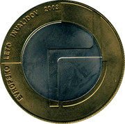 Slovenia 500 Tolarjev Year of Disabled People 2003 KM# 50 EVROPSKO LETO INVALIDOV 2003 coin reverse Slovenia 500 Tolarjev Year of Disabled People 2003 KM# 50 EVROPSKO LETO INVALIDOV 2003 coin reverse