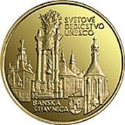 Slovakia 5000 Korun Banska Stiavnica 1997 Proof KM# 36 SVETOVÉ KULTÚRNE DEDIČSTVO BANSKÁ ŠTIAVNICA coin reverse Slovakia 5000 Korun Banska Stiavnica 1997 Proof KM# 36 SVETOVÉ KULTÚRNE DEDIČSTVO BANSKÁ ŠTIAVNICA coin reverse