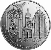 Slovakia 5000 Korun Bardejov - UNESCO 2004 Proof KM# 80 SVETOVÉ DEDIČSTVO UNESCO BARDEJOV coin reverse Slovakia 5000 Korun Bardejov - UNESCO 2004 Proof KM# 80 SVETOVÉ DEDIČSTVO UNESCO BARDEJOV coin reverse