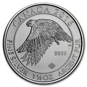 Canada 8 Dollars Snowy Gyrfalcon 2016  CANADA 2016 FINE SILVER 1 1/2 OZ ARGENT PUR coin reverse Canada 8 Dollars Snowy Gyrfalcon 2016  CANADA 2016 FINE SILVER 1 1/2 OZ ARGENT PUR coin reverse