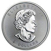 Canada 8 Dollars SuperLeaf 2015  ELIZABETH II 8 DOLLARS coin obverse Canada 8 Dollars SuperLeaf 2015  ELIZABETH II 8 DOLLARS coin obverse