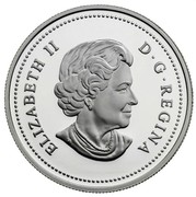 Canada Dollar 40th Anniversary of the Canadian Flag 2005 KM# 549a ELIZABETH II D∙G∙REGINA coin obverse Canada Dollar 40th Anniversary of the Canadian Flag 2005 KM# 549a ELIZABETH II D∙G∙REGINA coin obverse