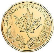 Canada Dollar Canada Gift Set 2014 KM# 1591 CANADA 2014 DOLLAR coin reverse Canada Dollar Canada Gift Set 2014 KM# 1591 CANADA 2014 DOLLAR coin reverse