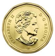 Canada Dollar Common Eider 2008 Specimen KM# 784 ELIZABETH II D∙G∙REGINA coin obverse