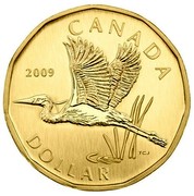 Canada Dollar Great Blue Heron 2009 Specimen KM# 914 CANADA 2009 TCJ DOLLAR coin reverse Canada Dollar Great Blue Heron 2009 Specimen KM# 914 CANADA 2009 TCJ DOLLAR coin reverse
