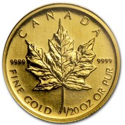Canada Dollar Maple Leaf 2009 Proof KM# 1416 CANADA 9999 9999 FINE GOLD 1/20 OZ OR PUR coin reverse Canada Dollar Maple Leaf 2009 Proof KM# 1416 CANADA 9999 9999 FINE GOLD 1/20 OZ OR PUR coin reverse