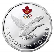 Canada Dollar Olympic 2006 KM# 630a CANADA 2006 DOLLAR coin reverse