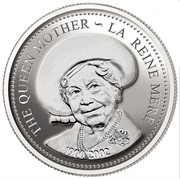 Canada Dollar Queen Elizabeth the Queen Mother 2002 KM# 503 THE QUEEN MOTHER ~ LA REINE MERE 1900 2002 coin reverse Canada Dollar Queen Elizabeth the Queen Mother 2002 KM# 503 THE QUEEN MOTHER ~ LA REINE MERE 1900 2002 coin reverse