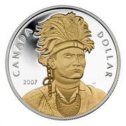 Canada Dollar Thayendanegea 2007 Proof KM# 653a CANADA DOLLAR 2007 LM coin reverse Canada Dollar Thayendanegea 2007 Proof KM# 653a CANADA DOLLAR 2007 LM coin reverse