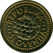 Slovenia Dve Stotinki Lipe 1992 UNC X# Tn11 Standart Coinage REPUBLIKA SLOVENIJA coin obverse Slovenia Dve Stotinki Lipe 1992 UNC X# Tn11 Standart Coinage REPUBLIKA SLOVENIJA coin obverse