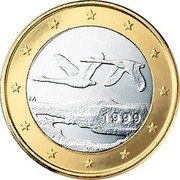 Finland Euro 1st map 1999 M Proof KM# 104 coin obverse Finland Euro 1st map 1999 M Proof KM# 104 coin obverse