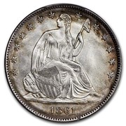 USA Half Dol. Confederate States of America 1861 KM# Pn2 LIBERTY 1861 coin obverse USA Half Dol. Confederate States of America 1861 KM# Pn2 LIBERTY 1861 coin obverse