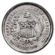 USA Half Dol. Confederate States of America 1861 KM# Pn2 CONFEDERATE STATES OF AMERICA HALF DOL. coin reverse USA Half Dol. Confederate States of America 1861 KM# Pn2 CONFEDERATE STATES OF AMERICA HALF DOL. coin reverse