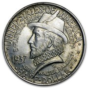 USA Half Dollar Roanoke Island - N.C. 1937 KM# 186 ∙ UNITED ∙ STATES ∙ OF ∙ AMERICA ∙ E ∙ PLURIBUS ∙ UNUM ∙ LIBERTY ∙ HALF ∙ DOLLAR ∙ SIR ∙ WALTER RALEIGH ∙ coin obverse USA Half Dollar Roanoke Island - N.C. 1937 KM# 186 ∙ UNITED ∙ STATES ∙ OF ∙ AMERICA ∙ E ∙ PLURIBUS ∙ UNUM ∙ LIBERTY ∙ HALF ∙ DOLLAR ∙ SIR ∙ WALTER RALEIGH ∙ coin obverse