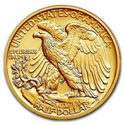 USA Half Dollar Walking Liberty Centennial 2016 KM# 643 UNITED∙STATES∙OF∙AMERICA∙ E∙PLURIBUS UNUM AU 24K 1/2 OZ. HALF∙DOLLAR coin reverse USA Half Dollar Walking Liberty Centennial 2016 KM# 643 UNITED∙STATES∙OF∙AMERICA∙ E∙PLURIBUS UNUM AU 24K 1/2 OZ. HALF∙DOLLAR coin reverse