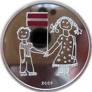 Latvia Lats Anniversary of Latvia 2008 Proof KM# 99 2008 coin reverse Latvia Lats Anniversary of Latvia 2008 Proof KM# 99 2008 coin reverse