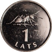 Latvia Lats Ant 2003 KM# 58 1 LATS coin reverse Latvia Lats Ant 2003 KM# 58 1 LATS coin reverse