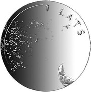 Latvia Lats Coin of Fortune 2002 Proof KM# 56 1 LATS coin reverse Latvia Lats Coin of Fortune 2002 Proof KM# 56 1 LATS coin reverse
