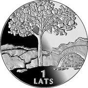Latvia Lats Destiny 2002 Proof KM# 52 LATVIJAS REPUBLIKA 2002 coin obverse Latvia Lats Destiny 2002 Proof KM# 52 LATVIJAS REPUBLIKA 2002 coin obverse