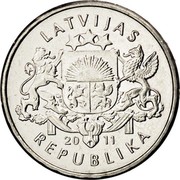 Latvia Lats Gingerbread Heart 2011 KM# 127 LATVIJAS 20 11 REPUBLIKA coin obverse Latvia Lats Gingerbread Heart 2011 KM# 127 LATVIJAS 20 11 REPUBLIKA coin obverse