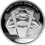 Latvia Lats Jazeps Vitols 2013 Proof KM# 141 GAISMU SAUCA, GAISMA AUSA 2013 coin reverse Latvia Lats Jazeps Vitols 2013 Proof KM# 141 GAISMU SAUCA, GAISMA AUSA 2013 coin reverse