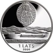 Latvia Lats (Latgale) KM# 72 1 LATS 2004 coin obverse Latvia Lats (Latgale) KM# 72 1 LATS 2004 coin obverse