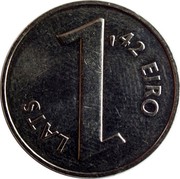 Latvia Lats Parity coin 2013 KM# 145 1 LATS 1,42 EIRO coin reverse Latvia Lats Parity coin 2013 KM# 145 1 LATS 1,42 EIRO coin reverse