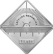 Latvia Lats Riga Technical University 2012 Proof KM# 131 LATVIJAS REPUBLIKA 1 LATS coin obverse Latvia Lats Riga Technical University 2012 Proof KM# 131 LATVIJAS REPUBLIKA 1 LATS coin obverse
