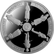 Latvia Lats The Times of the Land-Surveyors 2009 Proof KM# 102 PĀVULS ŠVAUKSTS PIETUKA KRUSTIŅŠ LIENA OĻINIETE PRĀTNIEKS coin reverse Latvia Lats The Times of the Land-Surveyors 2009 Proof KM# 102 PĀVULS ŠVAUKSTS PIETUKA KRUSTIŅŠ LIENA OĻINIETE PRĀTNIEKS coin reverse