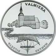 Latvia Lats Valmiera 2003 Proof KM# 75 VALMIERA HANZAS PILSÄ’TA coin reverse Latvia Lats Valmiera 2003 Proof KM# 75 VALMIERA HANZAS PILSÄ’TA coin reverse