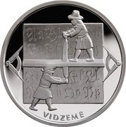 Latvia Lats Vidzeme 2004 Proof KM# 71 VIDZEME coin reverse Latvia Lats Vidzeme 2004 Proof KM# 71 VIDZEME coin reverse