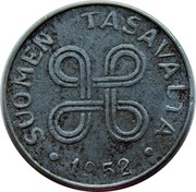 Finland Markka 1952 KM# 36 Decimal Coinage SUOMEN TASAVALTA DATE coin obverse Finland Markka 1952 KM# 36 Decimal Coinage SUOMEN TASAVALTA DATE coin obverse