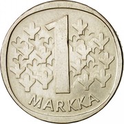 Finland Markka 1964 S KM# 49 Reform Coinage 1 MARKKA coin reverse Finland Markka 1964 S KM# 49 Reform Coinage 1 MARKKA coin reverse