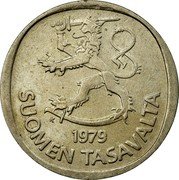 Finland Markka 1979 K KM# 49a Reform Coinage DATE SUOMEN TASAVALTA coin obverse Finland Markka 1979 K KM# 49a Reform Coinage DATE SUOMEN TASAVALTA coin obverse